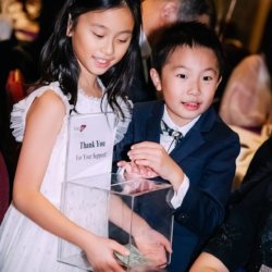 Little heroes: children collecting donations at gala