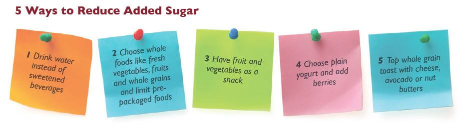 5 tips to reduce sugar