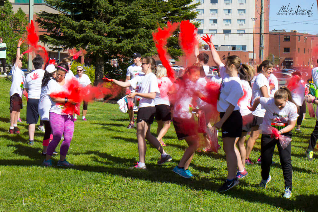 Moncton runners full of colour