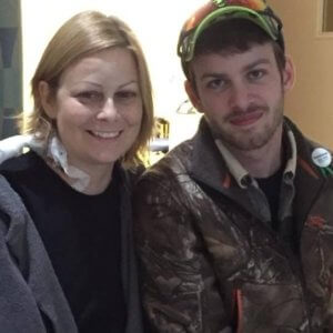 Carrie with her son Kyle